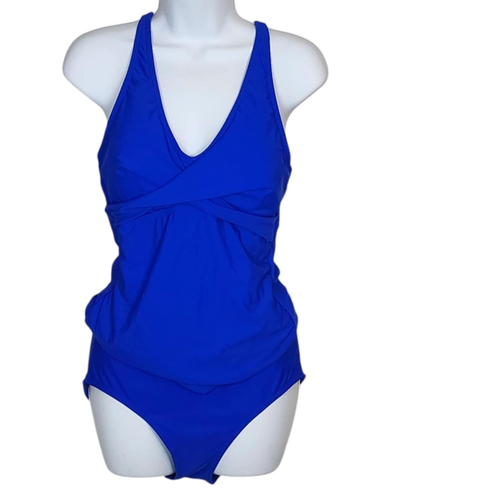 Younique Tankini With Bikini Bottoms Royal Blue